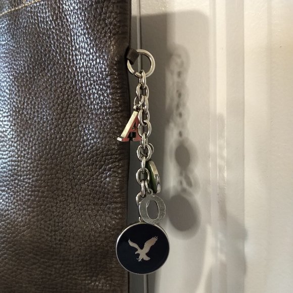 American eagle Shopper tote bag brown leather purse shoe bag - Picture 8 of 10